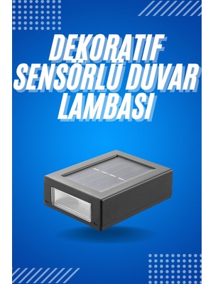 TeknoKapsül Solar Güneş Enerjili Çift Taraflı Duvar Lambası Çift Taraflı Duvar Lamba Güneş Enerjili -