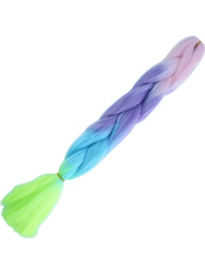Uravas Store Afrika Örgülük Ombreli Sen  100 Gr. / Şeker Pembe / Mor / Açık Mi / Neon Sarı