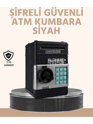 TeknoKapsül Işıklı Sesli Şifreli Atm Görünümlü Kasa Kumbara -