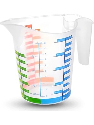 Uravas Store Ölçü Kabı Dereceli Renkli 1000 ml