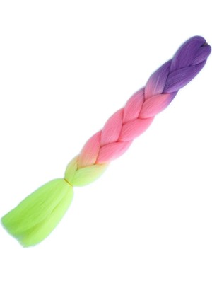 TeknoKapsül Afrika Örgülük Ombreli Sen 100 Gr. / Mor / Pembe / Neon Sarı