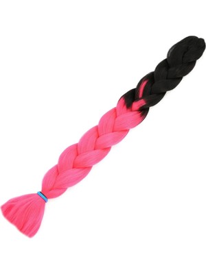TeknoKapsül Afrika Örgülük Sen Ombreli 100 Gr. / Siyah / Neon Pembe
