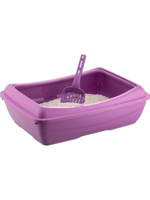 TeknoKapsül Eğimli Tuvalet Kum Kabı 12*37*50 cm Karışık Renklerde