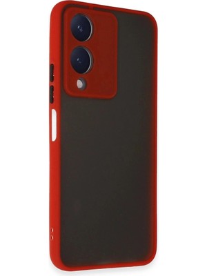 Colezium Vivo Y17S Kılıf Montreal  Kapak - Kırmızı