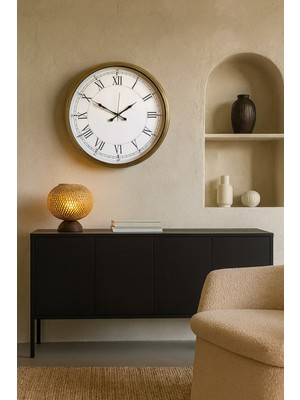 TeknoKapsül 52 cm Eskitme Metal Duvar Saati