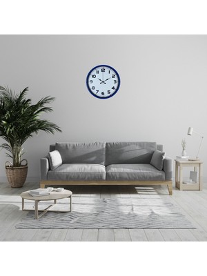 TeknoKapsül Lacivert 36 cm Duvar Saati