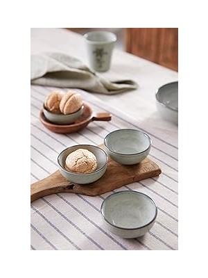 Uravas Store Kütahya Porselen Palmiye Multi 4 Parça 8 cm Kase 80795