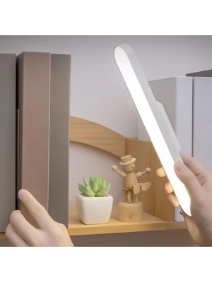 Hobilinka Cabınet Şarjlı Kolay Taşınabilir Mıknatıslı LED Işık Kablosuz Kademeli 3 Renk Aplik (4887)