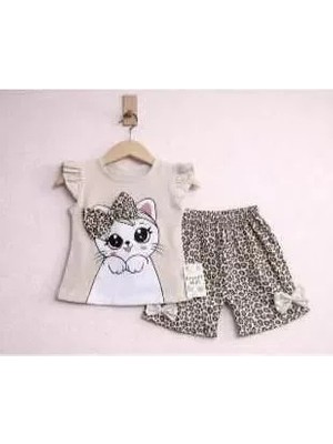 TeknoKapsül 9/24 Ay Leopar Baskılı Bebek Takımı