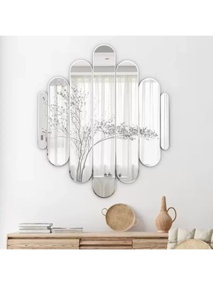 Uravas Store Mey Ithalat® 40X40 cm Kırılmaz Pleksi Dekoratif Duvar Aynası - Modern Tasarım 1. Sınıf Akrilik Ayna