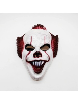 Uravas Store Mey Ithalat® Plastik Joker Maskesi Killer Palyaço Maskesi