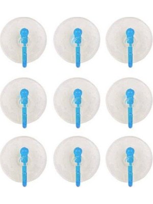 Royaleks Group 9'lu Eko Vantuz Askı Şeffaf 2,5 cm ROYALEKS-SF-855
