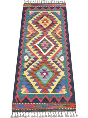 Zehra Abla Halı Yeni El Dokuma Cerit Yörükleri Iran Meşhed Mini Yolluk Yün Kilim 7354