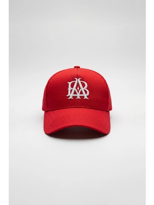 Abluka Online Unisex Essential Signature Nakışlı Beyzbol Şapka Kırmızı