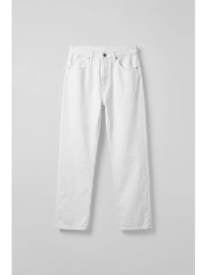 Abluka Online Erkek Relaxed Fit Basic Beyaz Jean Beyaz