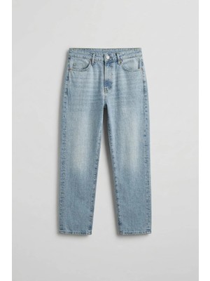 Abluka Online Erkek Boyfriend Basic Pamuklu Jean Pantolon Açık Mavi