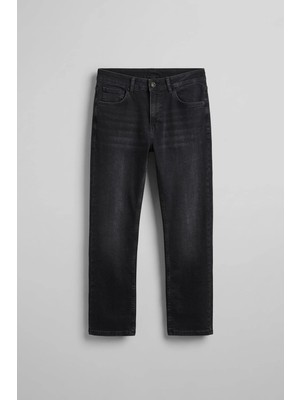 Abluka Online Erkek Regular Fit Basic Jean Pantolon Siyah