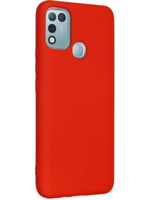 Colezium Infinix Hot 10 Play Kılıf Nano Içi Kadife  - Kırmızı