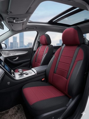 Mevas Veloce Bordo Serisi Mitsubishi Pajero Koltuk Kılıfı Tam Set