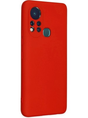Colezium Infinix Hot 11S Kılıf Nano Içi Kadife  - Kırmızı