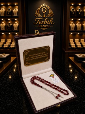 Ateş Kehribar Tesbih Harfli Kişiye Özel Seri Sıkma Kehribar Tesbih Usta Işi Tesbih Gümüş Kaplama Babalar Gunu Hediye