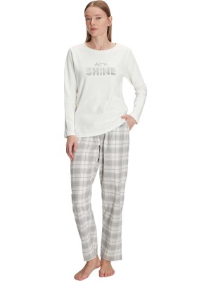 Anıl 11253 Kadın Uzun Kol Kışlık Pijama Takım