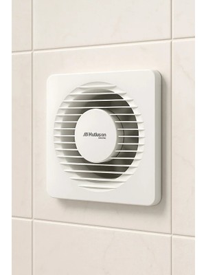 Mutlusan 100 mm 4” Havalandırma Aspiratörü – 12W Sessiz Banyo ve Tuvalet Fanı (2450 Rpm)