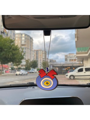 Canarino Nazar Boncuklu Silikon Dikiz Ayna Süsü