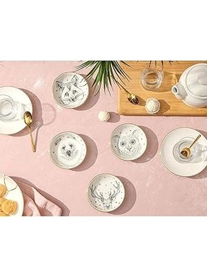 Uravas Store Porland Forest 4lü Mini Kase Takımı 10CM