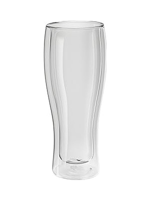 Uravas Store Zwilling Sorrento Çift Camlı 2'li Bira Bardağı, 414 Ml, Cam, Şeffaf Cam