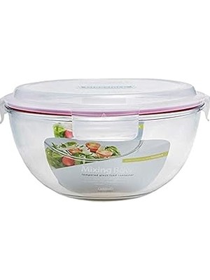 Uravas Store Lock Yuvarlak Cam Saklama Kabı 4000 ml