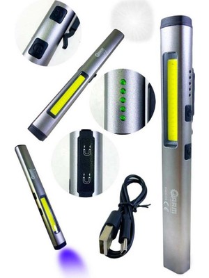 Canarino Arm 550 Lümen Ultraviyoleli Özellikli Miknatıslı Şarjlı Tamirci Feneri