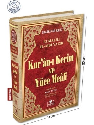 Canarino Kur'an-I Kerim ve Yüce Meali Bilgisayar Hatlı (Hafız Boy)