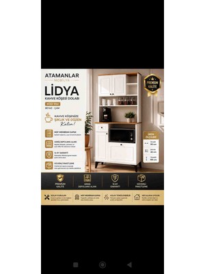 Lidya Kahve Köşesi Dolabı