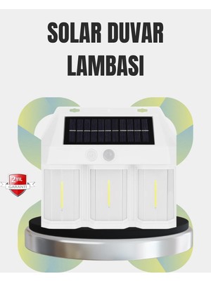 Aslanoğlu Store Pir Sensörlü Solar Lamba – Otomatik Şarj ve Gece Aydınlatma