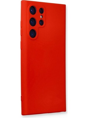 Colezium Galaxy S24 Ultra Kılıf Nano Içi Kadife  - Kırmızı