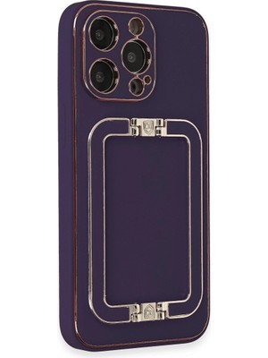 Colezium Iphone 14 Pro Kılıf Co Elit Kapak - Derin Mor