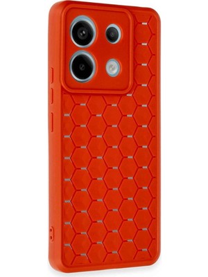 Colezium Note 13 Pro 5g Kılıf Petek  Kapak - Kırmızı