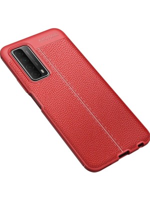 Colezium Huawei P Smart 2021 Kılıf Auto Fus Kapak - Kırmızı