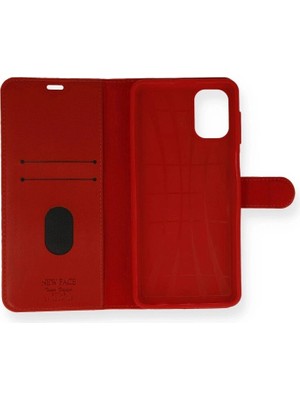 Colezium Galaxy M51 Trend S Plus Kapaklı Kılıf - Kırmızı