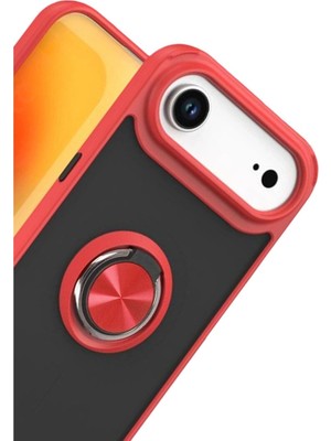 Colezium Iphone 17 Air Montreal Yüzüklü  Kapak - Kırmızı