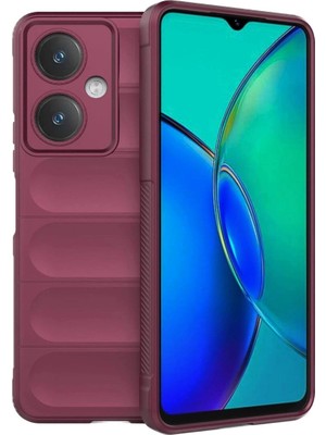 Colezium Vivo Y27 Kılıf Optimum  - Bordo