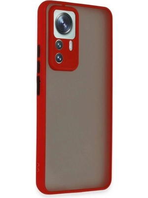 Colezium Mi 12T Pro Kılıf Montreal  Kapak - Kırmızı