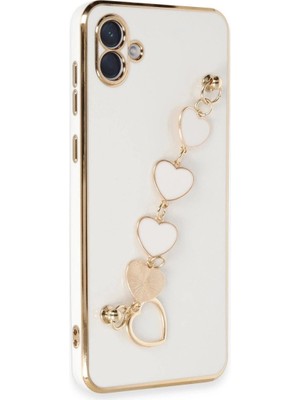 Colezium Galaxy A04E Kılıf Esila  - Beyaz
