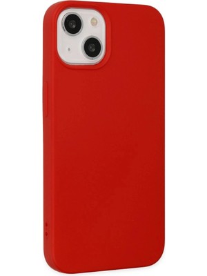 Colezium Iphone 14 Kılıf Nano Içi Kadife  - Kırmızı