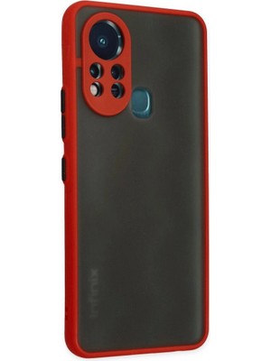 Colezium Infinix Hot 11S Kılıf Montreal  Kapak - Kırmızı