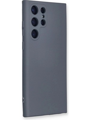 Colezium Galaxy S22 Ultra Kılıf Nano Içi Kadife  - Gri
