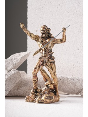 Imosas Zeus Mızraklı Obje Biblo