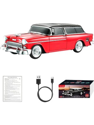 Go İthalat Retro Klasik Araba Bluetooth Hoparlör Kablosuz Hd Ses Fm Radyo YG-1955 (5468)
