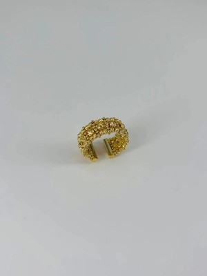 Nuveden Ieg - 14 K Gold Kaplama Dorika Yüzük